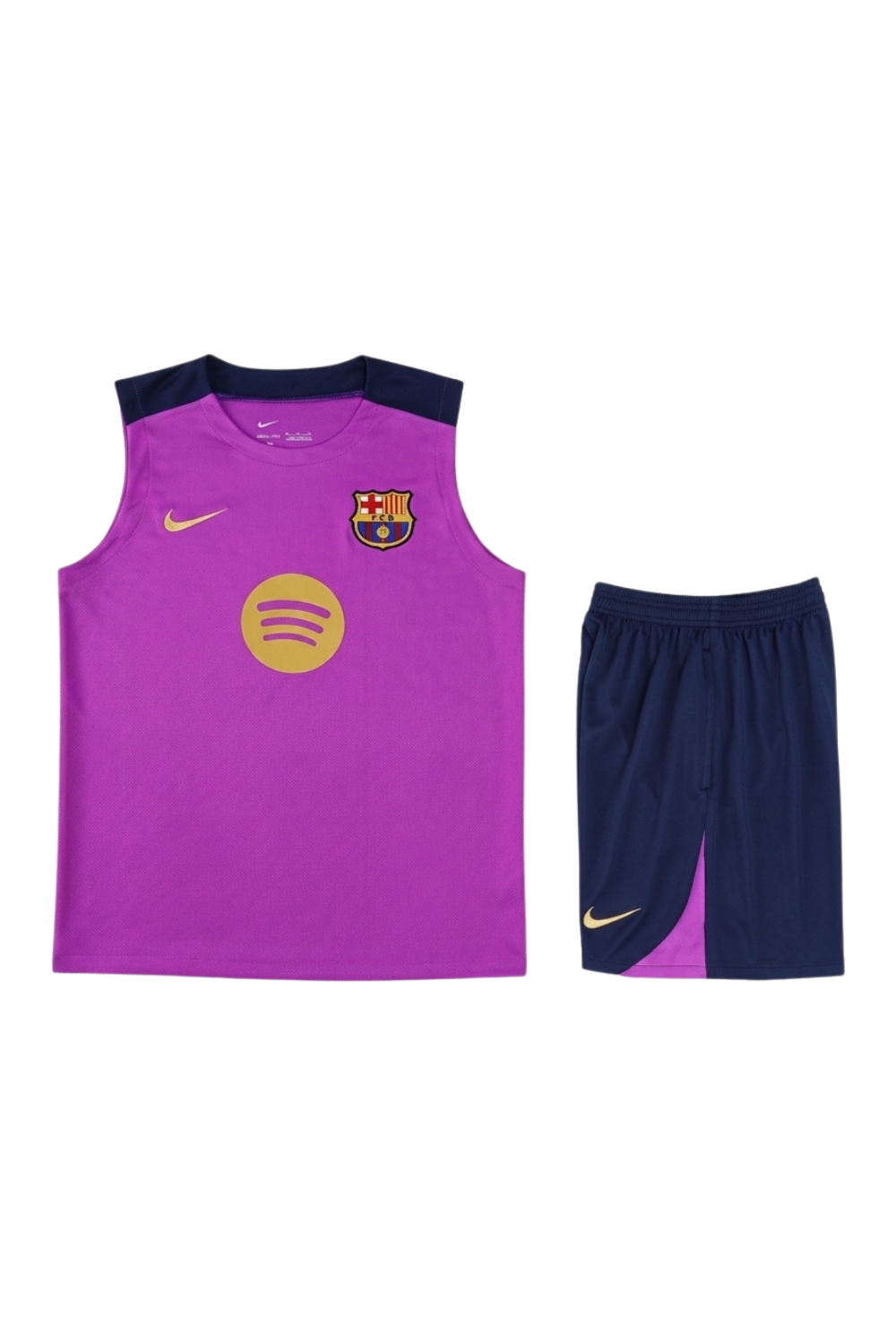 Barcelona Purple Sleeveless Set
