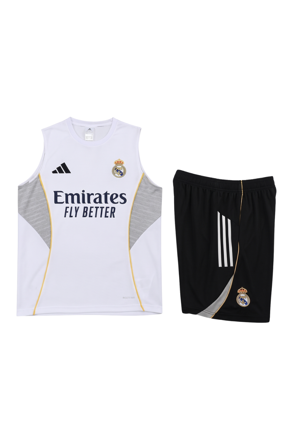 Real Madrid White Sleeveless Set